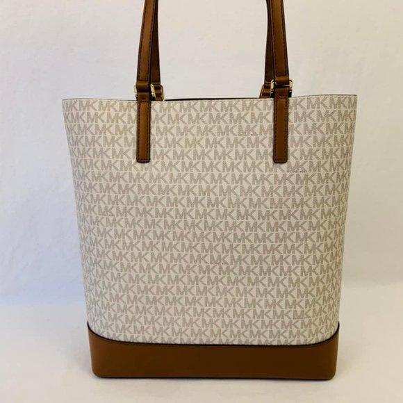 Michael Kors Kelli Large Two-Tone Logo Tote Bag - Picture 6 of 15